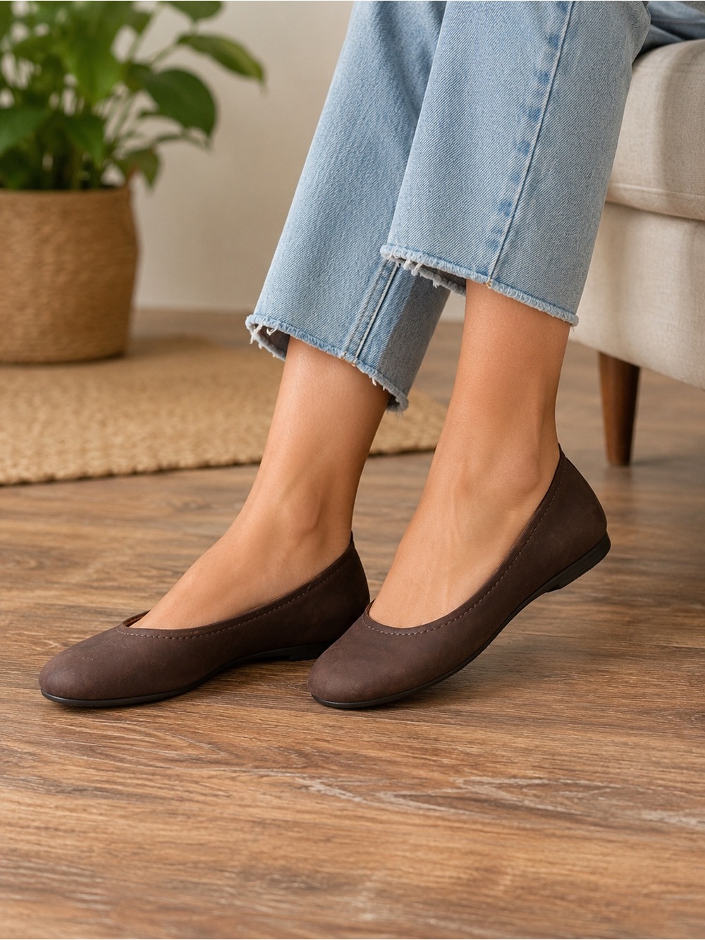 Merrell Women's Brown Slip-On Ballet Flats